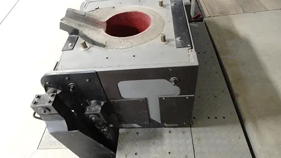 Aluminum frame induction furnace for melting gold