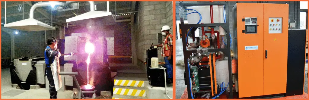 gold melting induction furnace