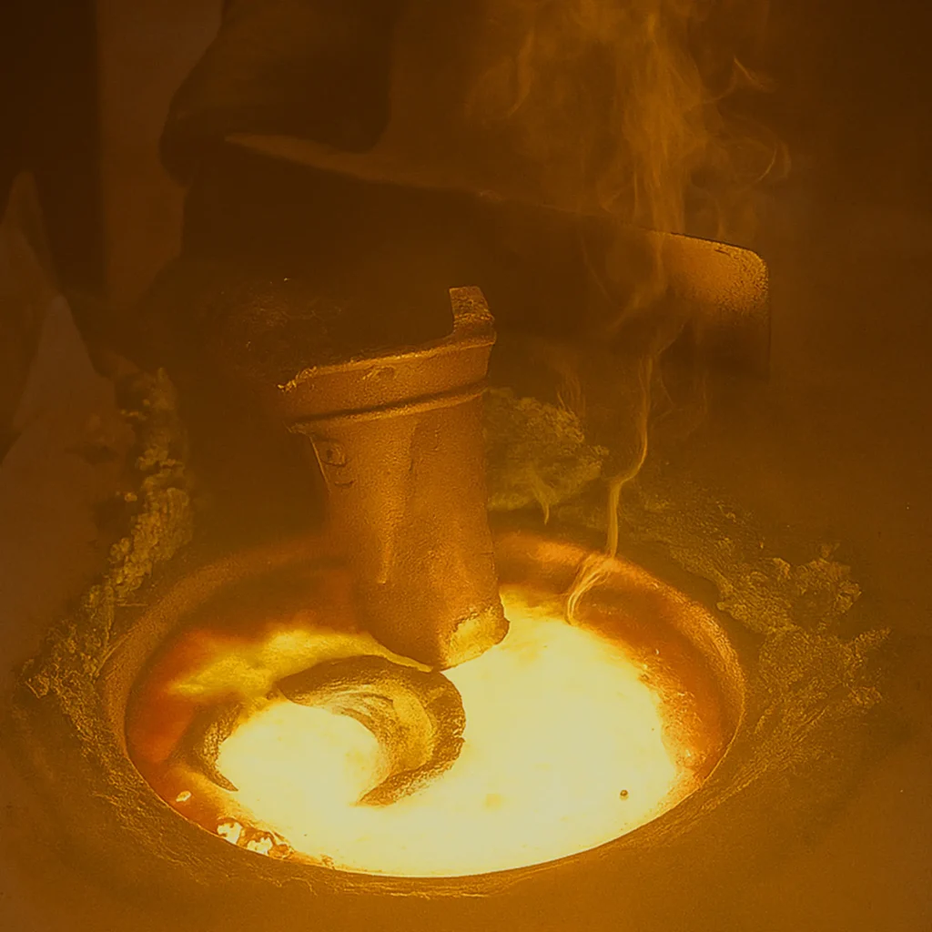 Induction furnace for cast iron melting