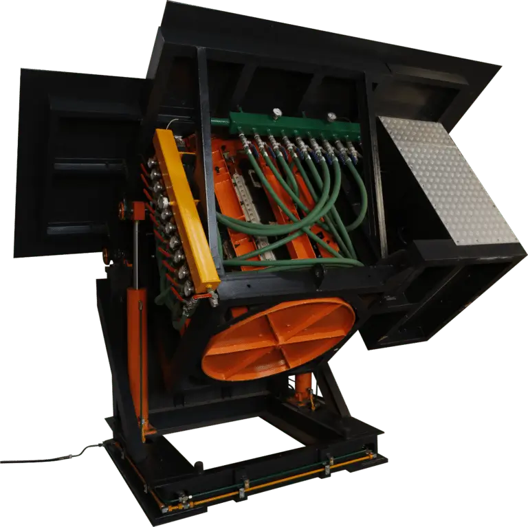 Rear view of Induction furnace