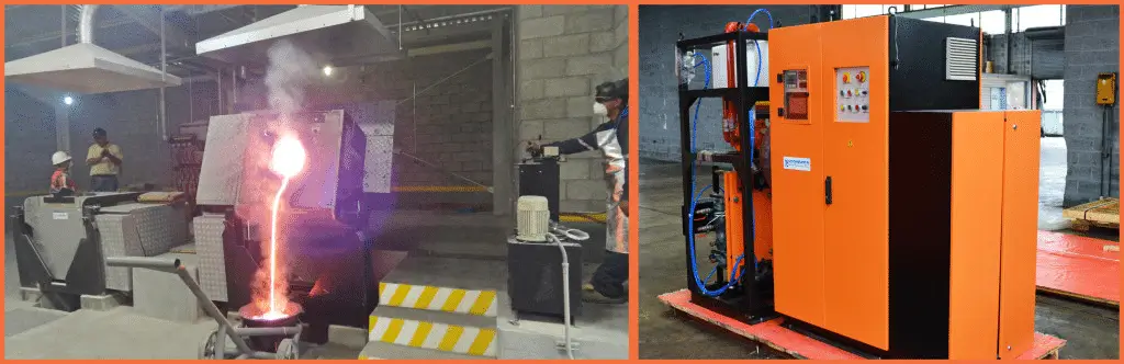 Induction smelting furnace and Its power supply unit